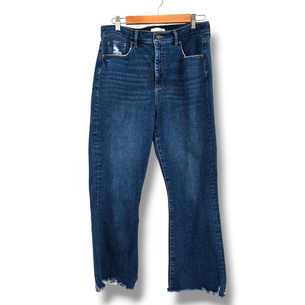 LOFT Deep Indigo Cropped Jeans